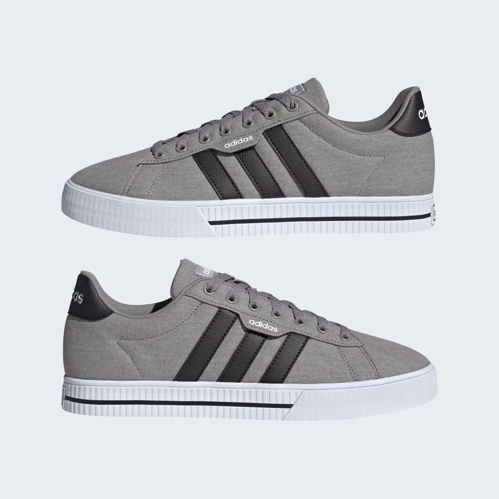 ADIDAS DAILY 3.0 SIZE 8.5~13 DOVE GREY BLACK MEN’S SHOES