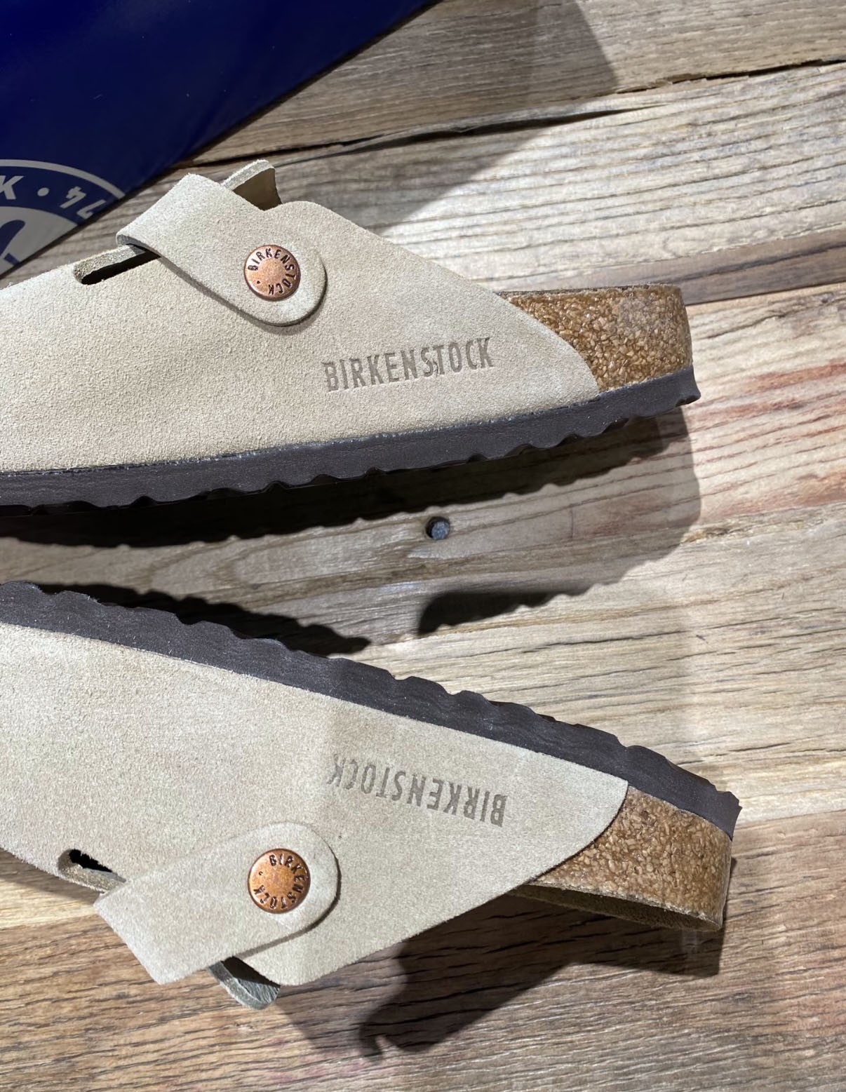 Birkenstock Boston Clog Soft Footbed Suede Taupe Unisex Shoes New Size EU37-45