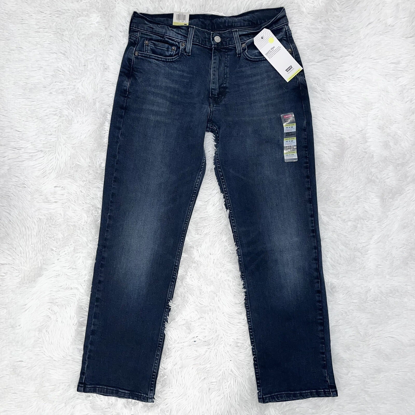 LEVI’S 514 Straight Leg Stretch Flex Eco Performance Dark Wash Blue Jeans 30 NWT