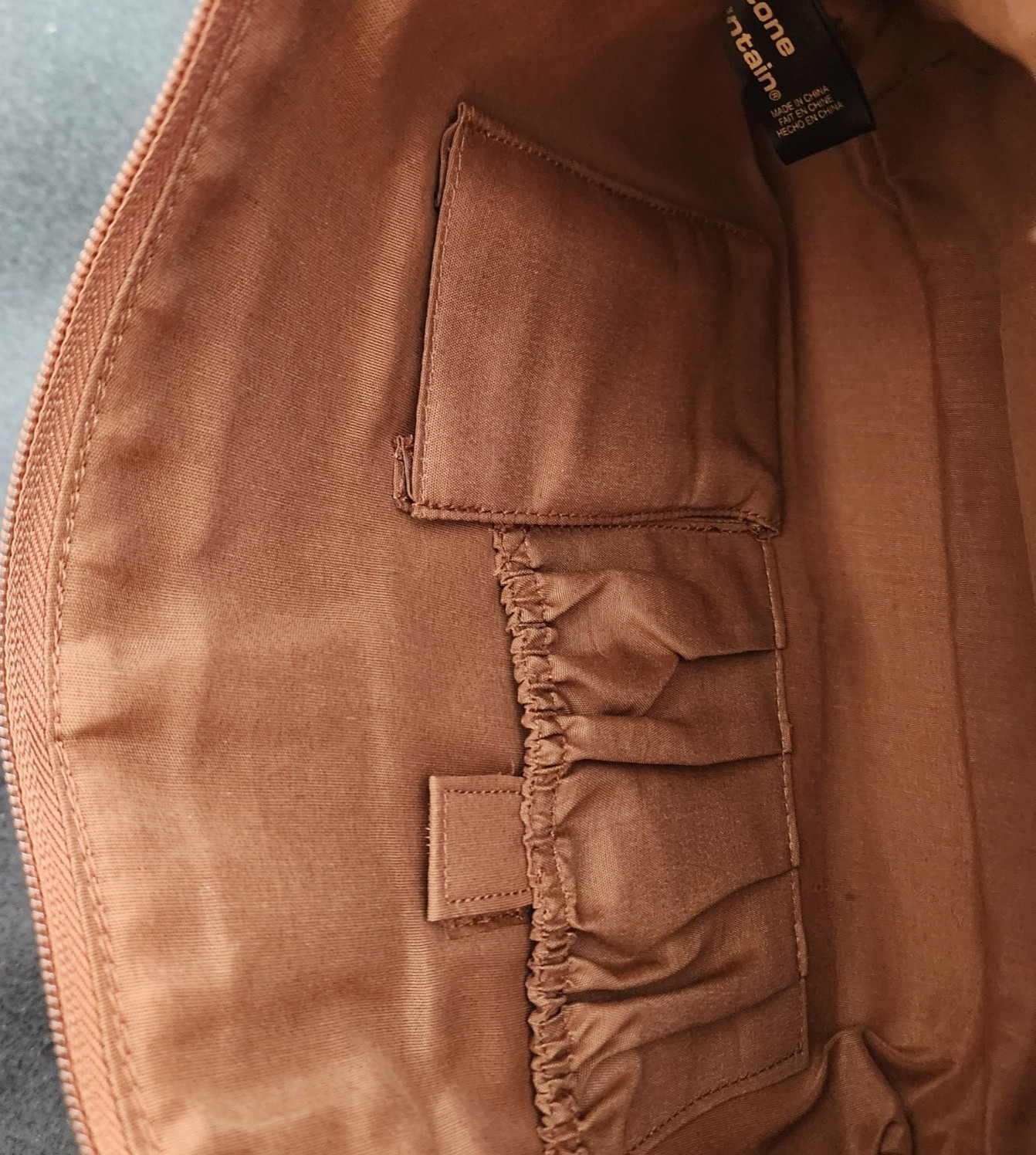 VTG NWT Macy’s Tan High Country Genuine Leather Handbag Purse 13.5×8.75 inches