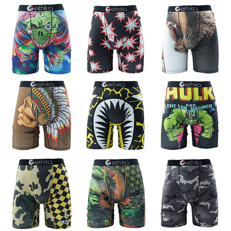 3Pack 5Pack 6Pack 9Pack Ethika Men’s The Staple Boxer Briefs (Random color)