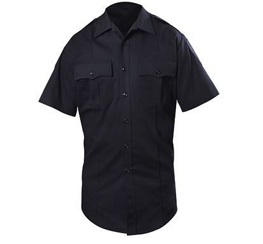 New Blauer 8713X Short Sleeve Uniform Cotton Blend Shirt Dark Navy Men’s XL $65