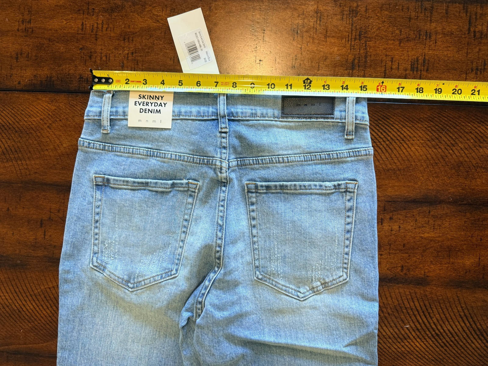 MNML Mens Skinny Every Day Denim, Medium Blue Size 30
