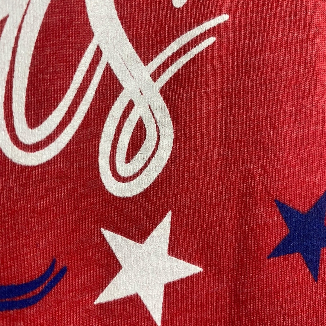 Red Stars & Stripes graphic tee on Bella Canvas Medium