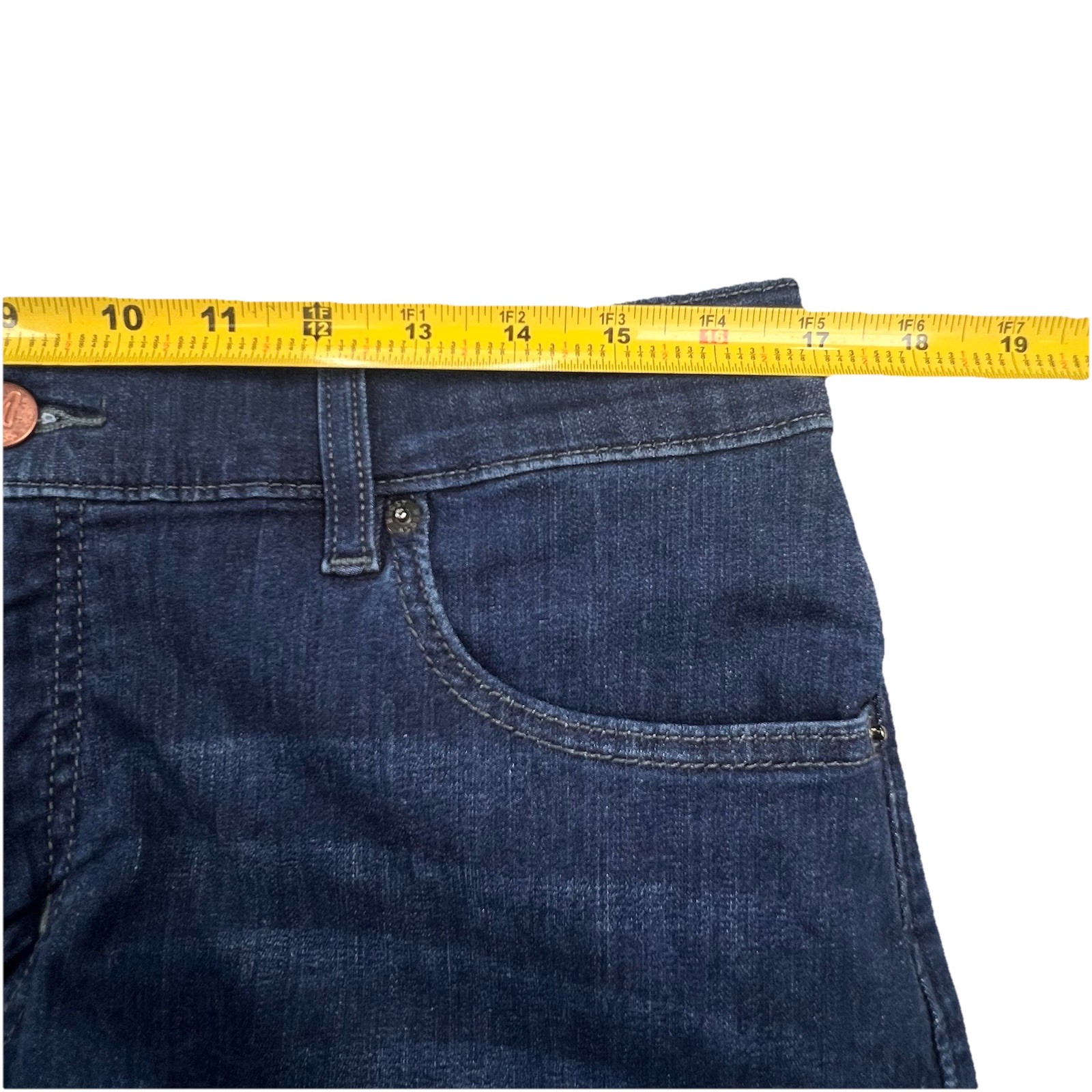 Mugsy Fultons Jeans Men’s 34×31 FLX3NFU Blue Dark Wash Denim Slim Tapered Flex