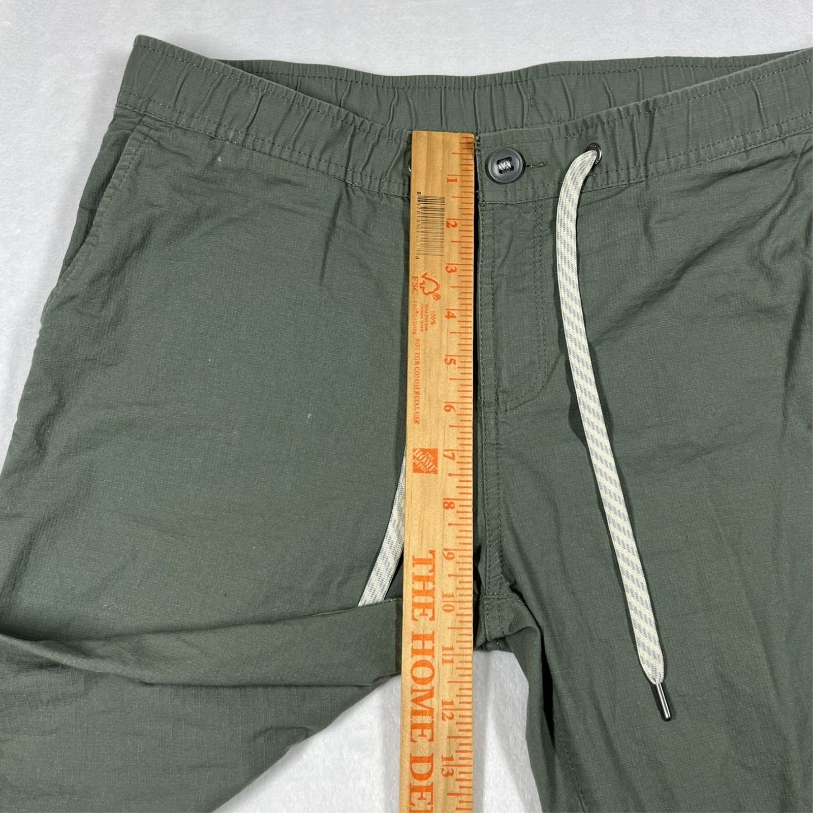 Vuori Ripstop Pants Women Large Olive Stretch VW401 Hiking Utility *Flaws