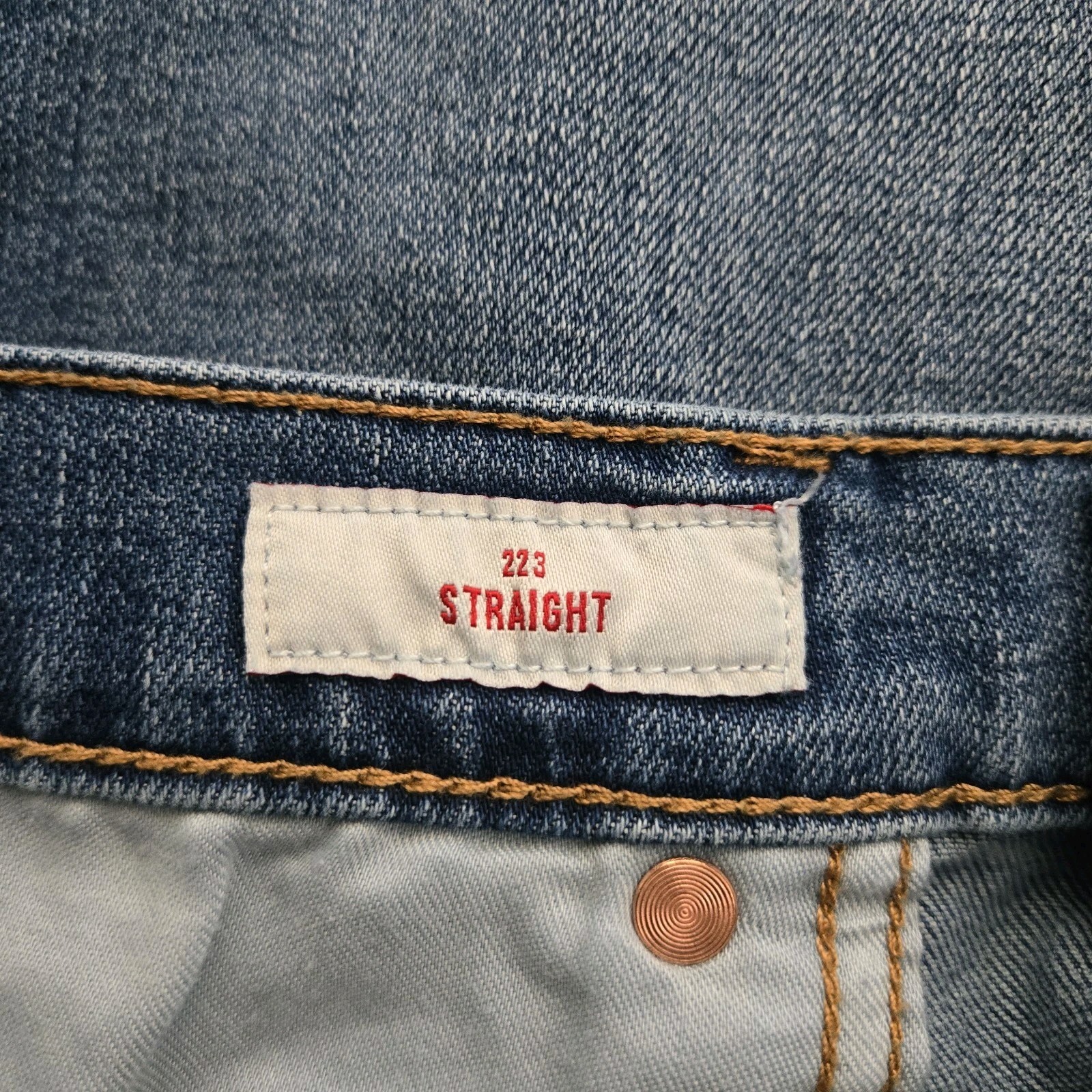 Lucky Brand 223 Straight Jeans Mens 36×30 Stretch Denim
