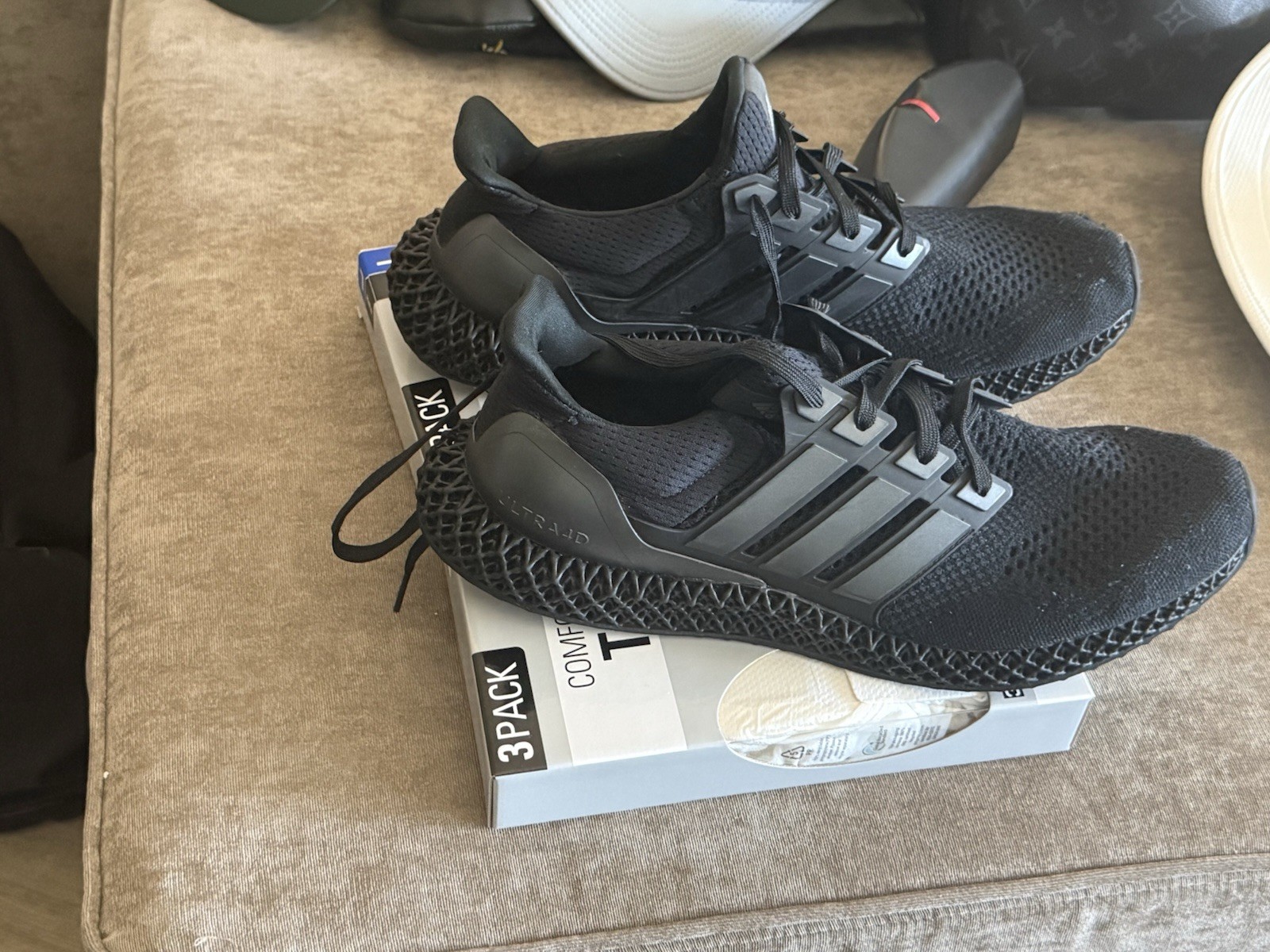 Size 13 – adidas Ultra 4D Triple Black No box