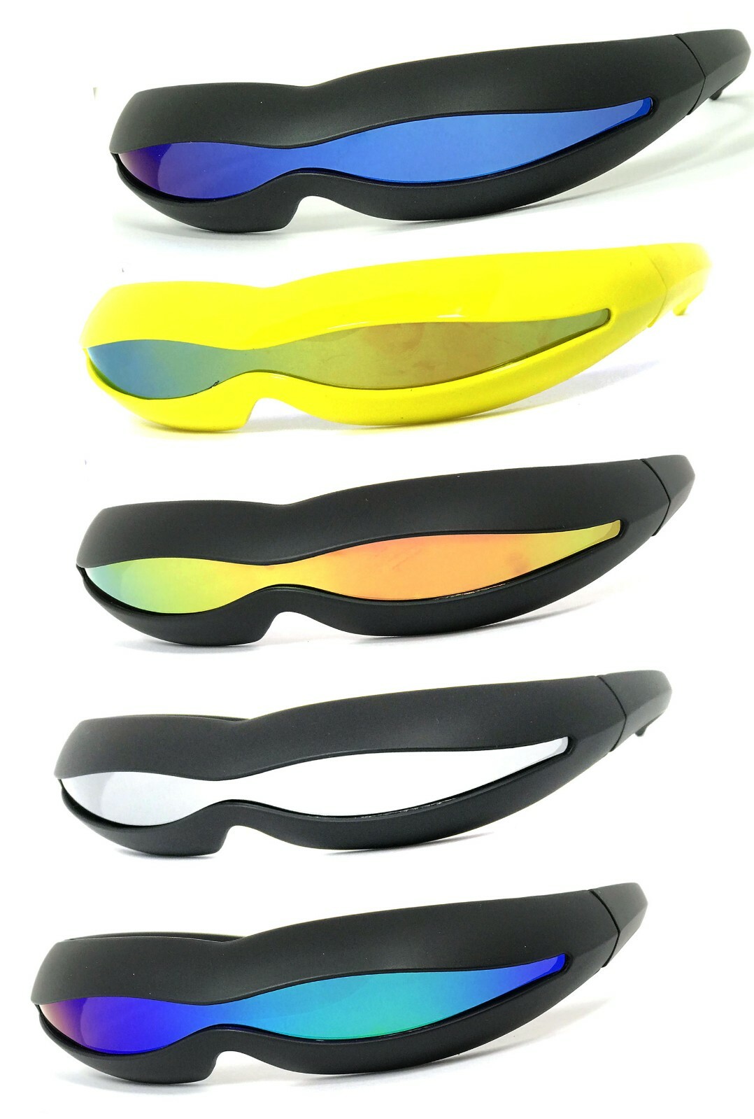 SPACE ROBOT PARTY RAVE COSTUME CYCLOPS FUTURISTIC SHIELD SUN GLASSES