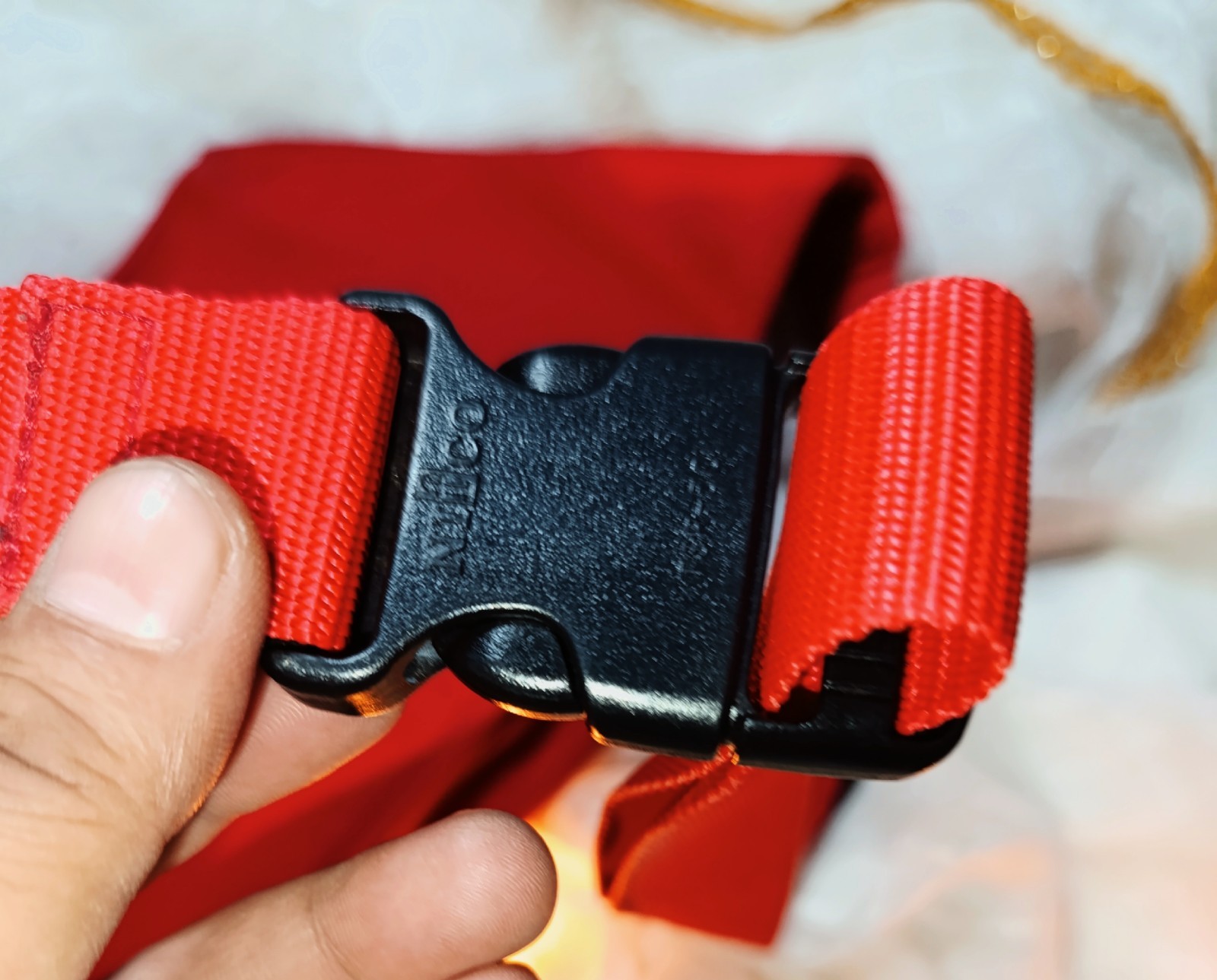 Burberry Red Golf Waist Bag