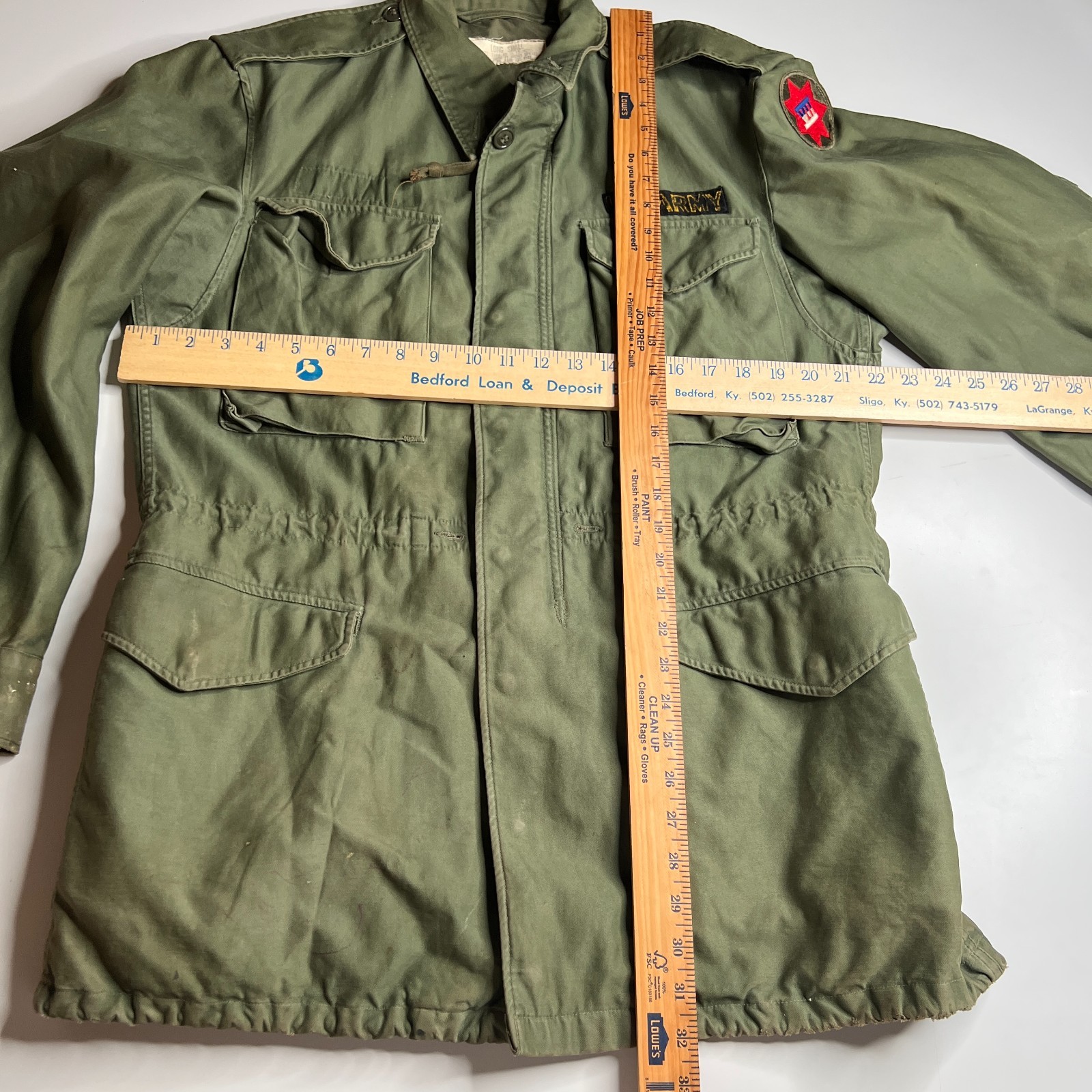 60s Vintage US Army M51 Field Jacket 8405-255-8589 Korean War Era Talon Zipper