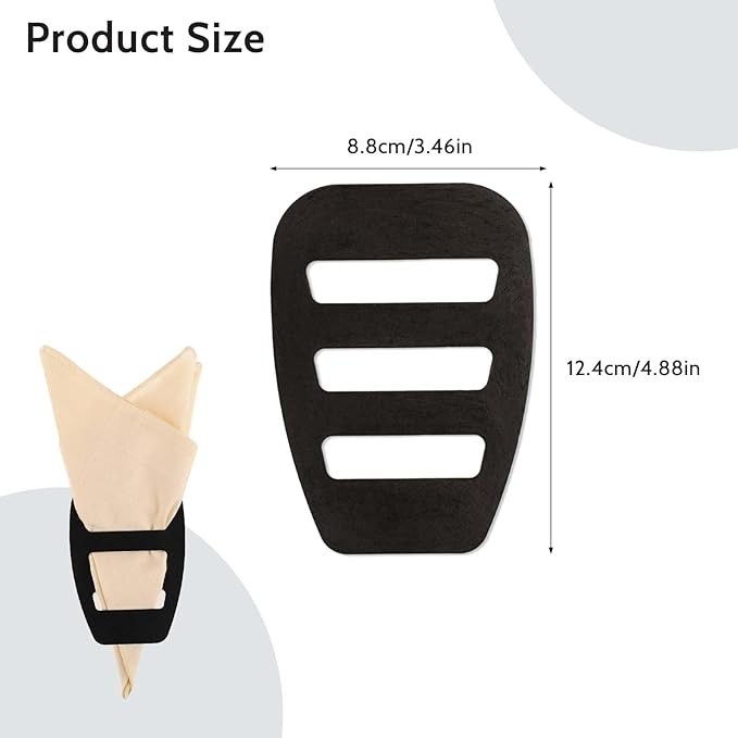 2 Pack Pocket Square Holder for Men, Prefolded Silk Scarf for Suits & Tuxedos