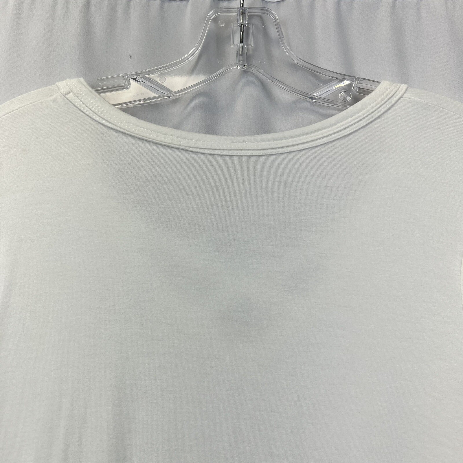 Lime n Chili Womens Top Cross Laced V-Neck 3/4 Sleeve Casual Ivory Size S