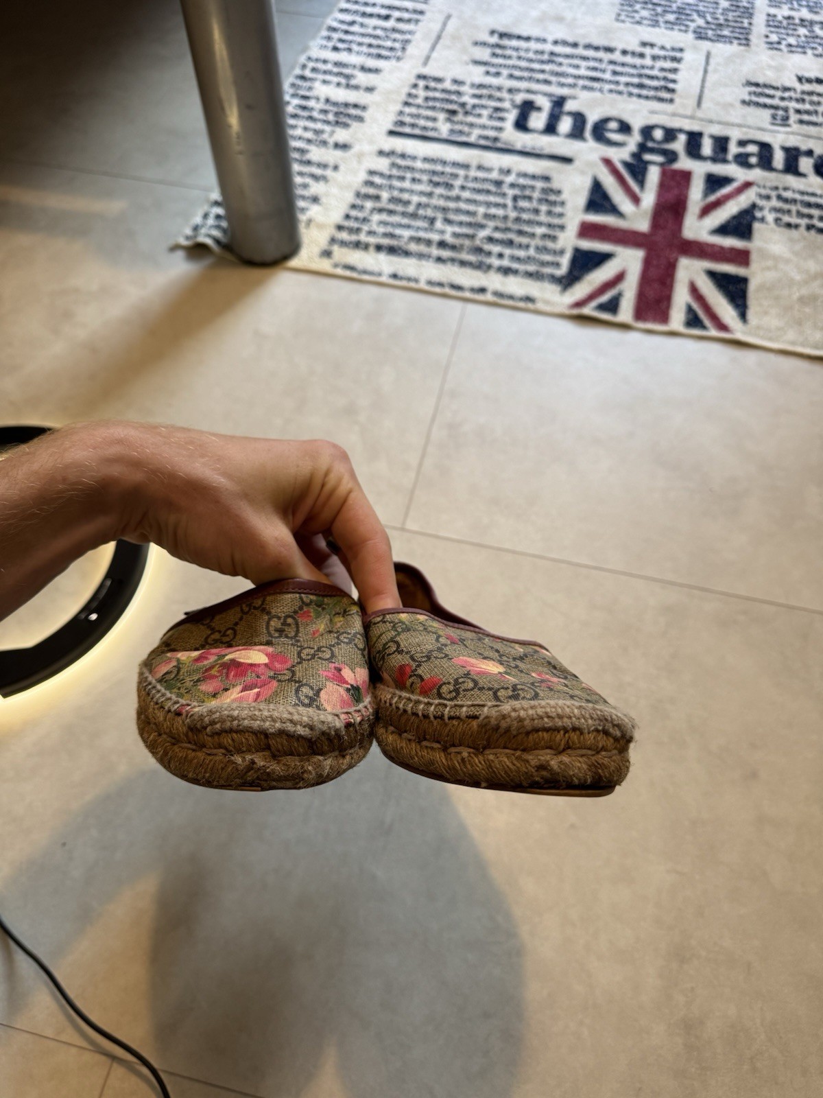 Gucci GG Blooms Canvas Espadrilles