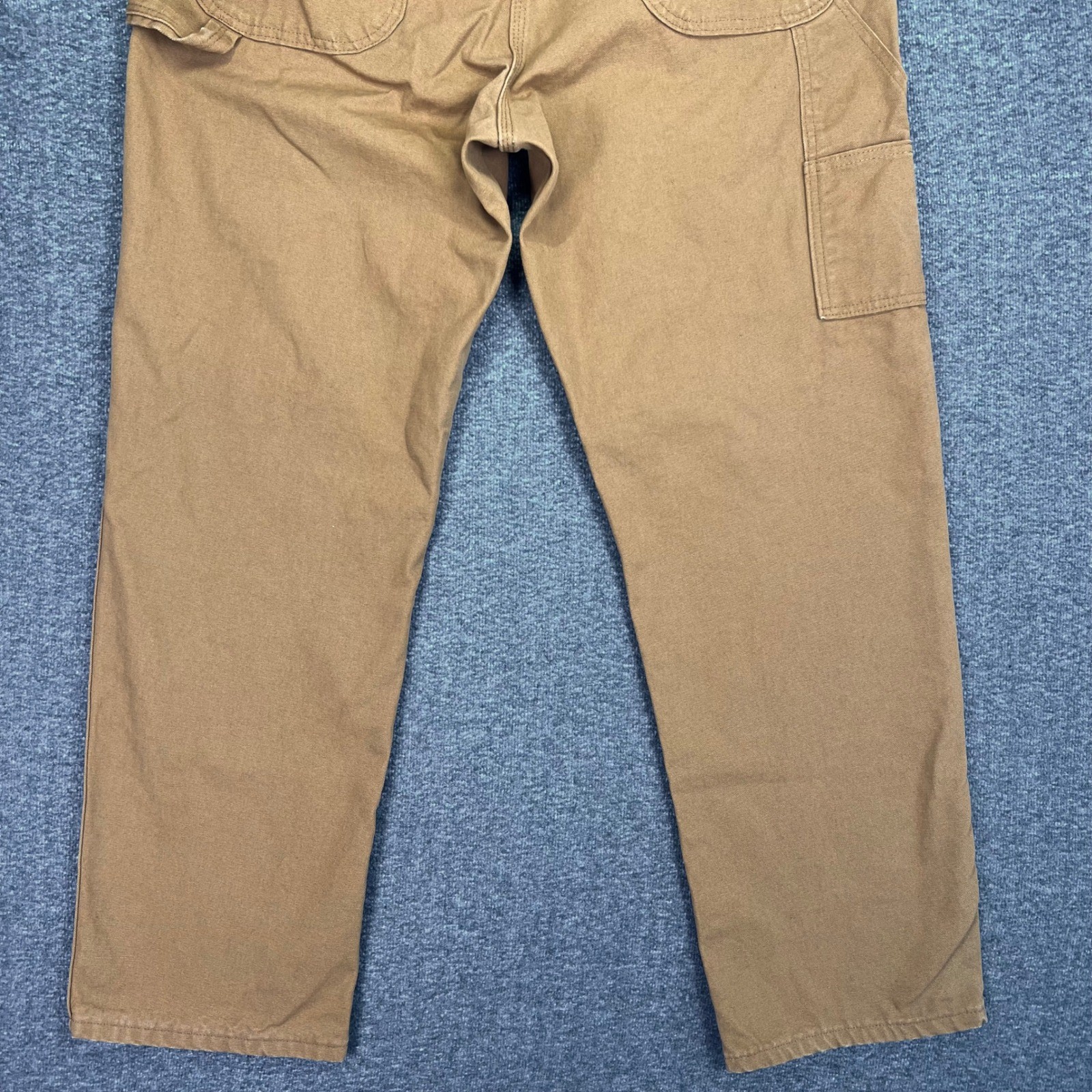 Dickies Carpenter Pants Mens 38×32 Brown Duck Canvas Workwear Utility Rugged Y2K