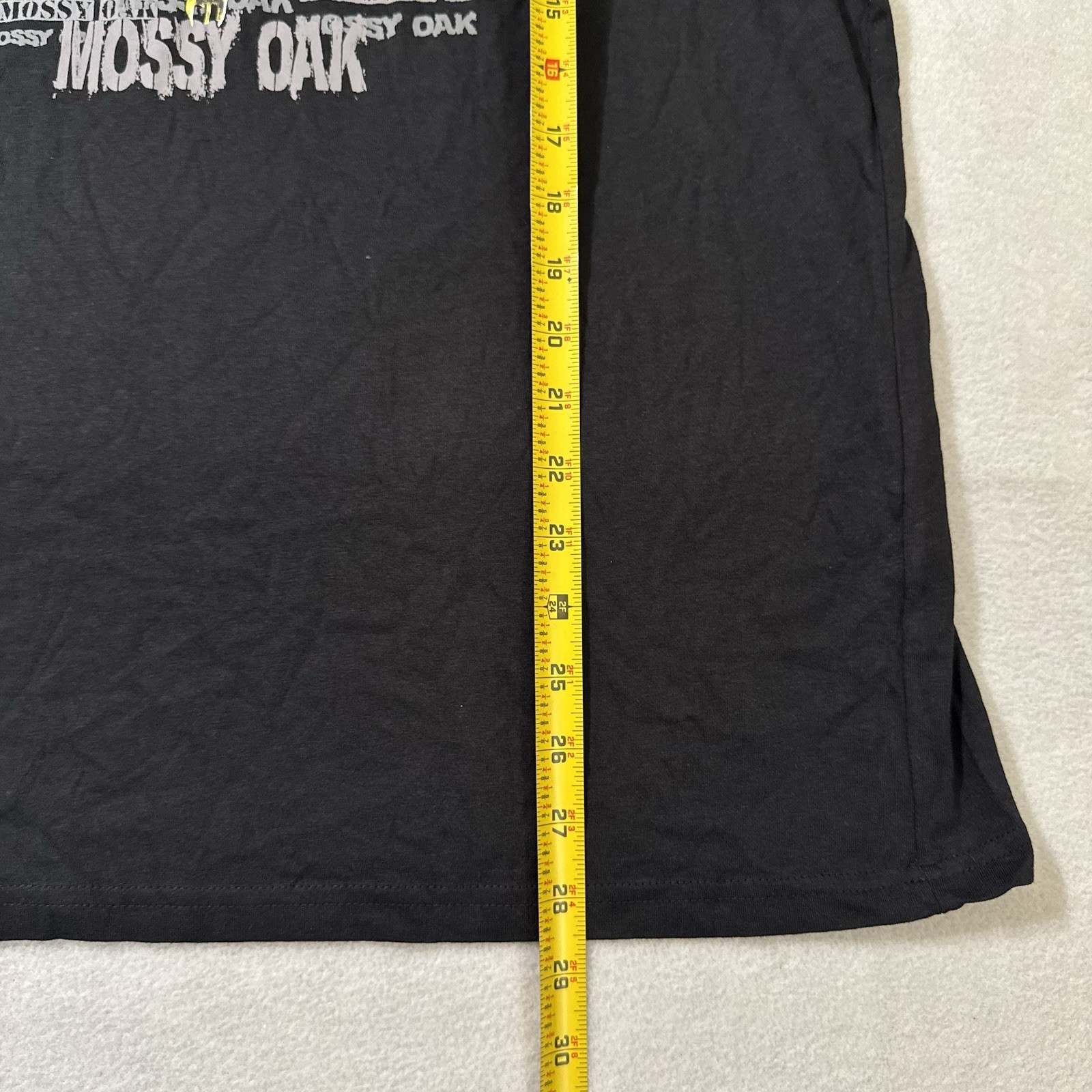 Mossy Oak Men XXL Black Short Sleeve Shirt Deer Skull Buck Graphic Hunting Tee