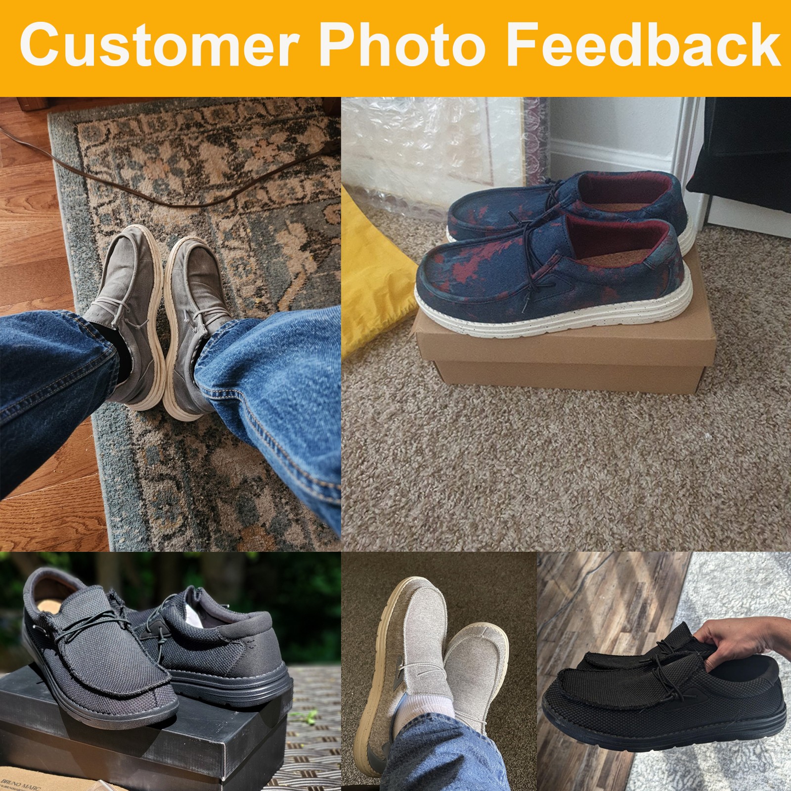 Men’s Lightweight Stretch Loafers Casual Slip-on Sneakers Shoes Size