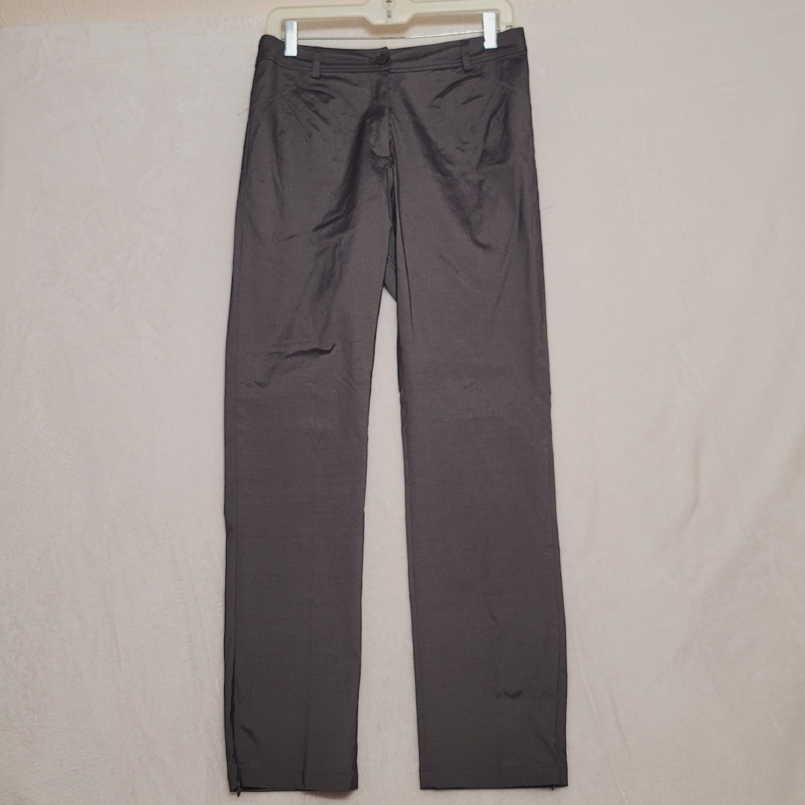 Sao Paulo Women’s Pants Size 6 Gray flat front straight Leg Casual