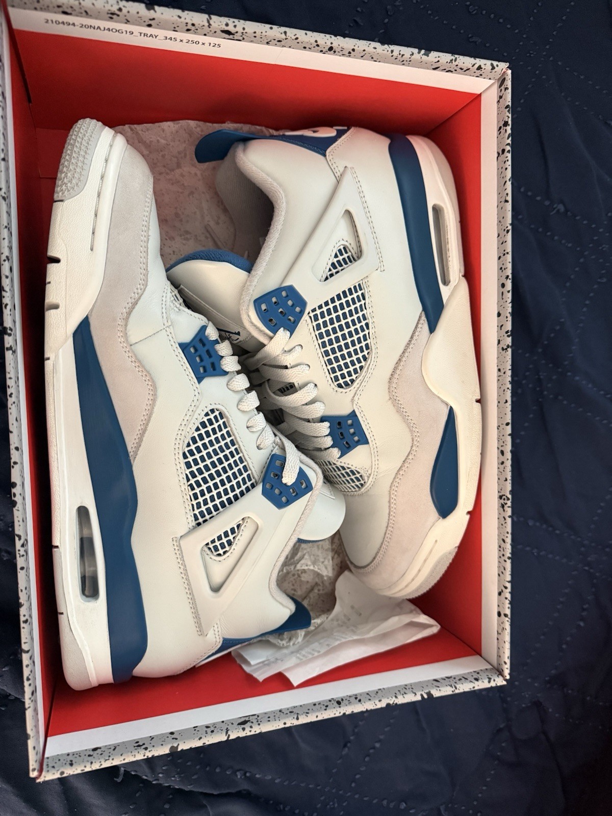 Jordan Air Jordan 4 Retro Military Blue 2024 White/Blue Leather FV5029-141