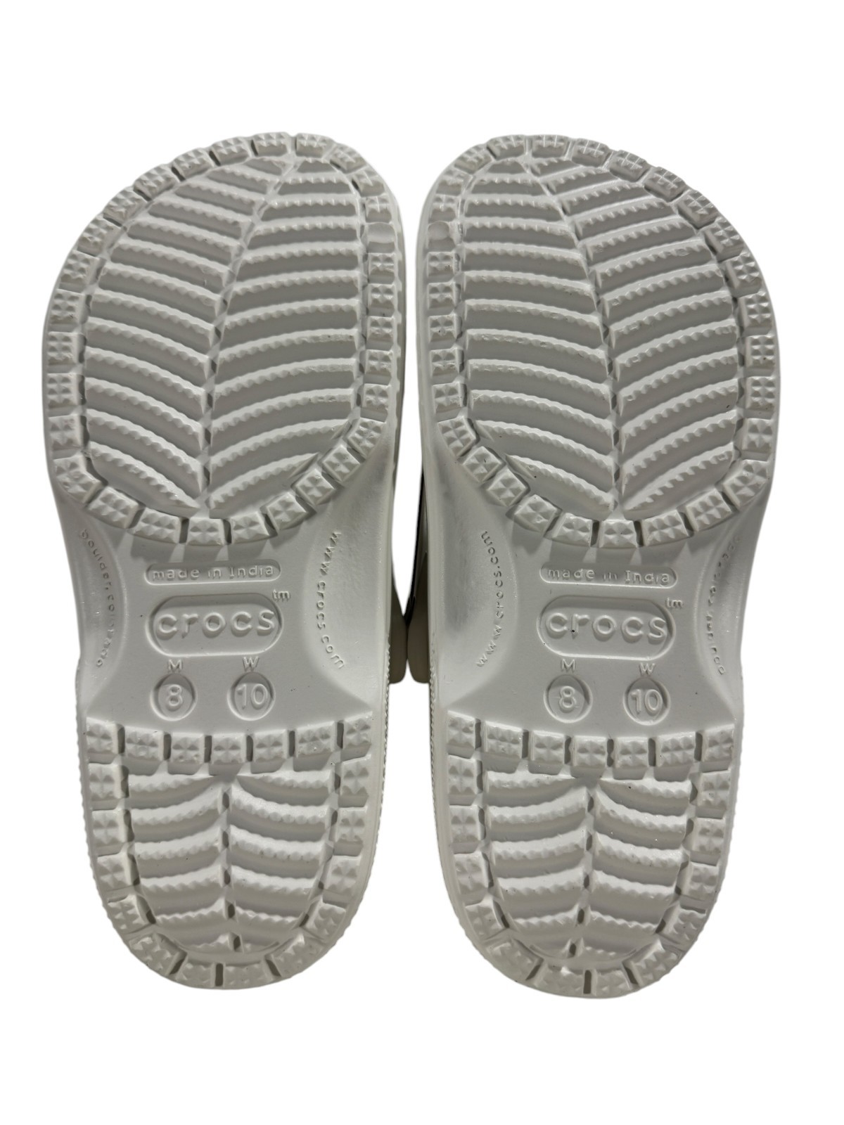 Crocs Classic Clog White 10001-100 Unisex Comfort Slip On Shoes