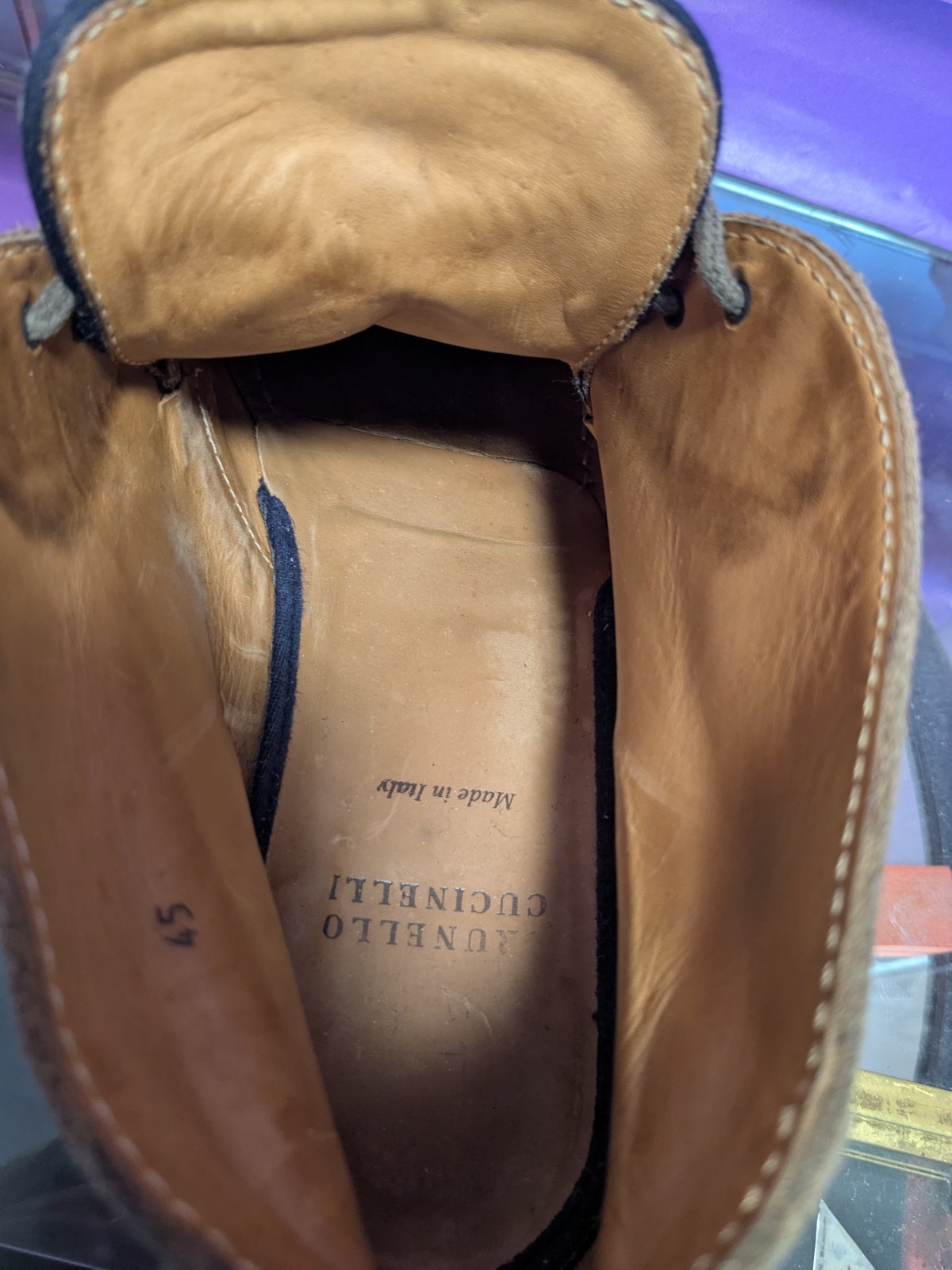 Brunello Cucinelli Brown Suede Desert Boots Men’s 45 Made in Italy Vibram
