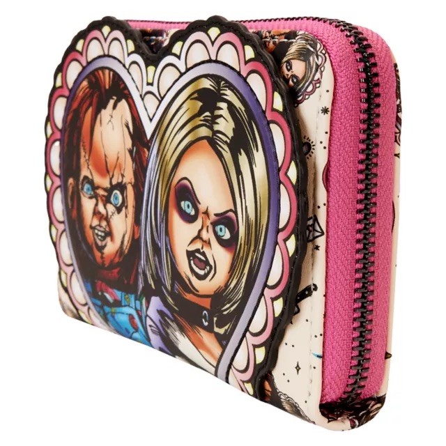 BRAND NEW SEALED Loungefly Chucky and Tiffany Heart Zip Wallet – Bride of chucky