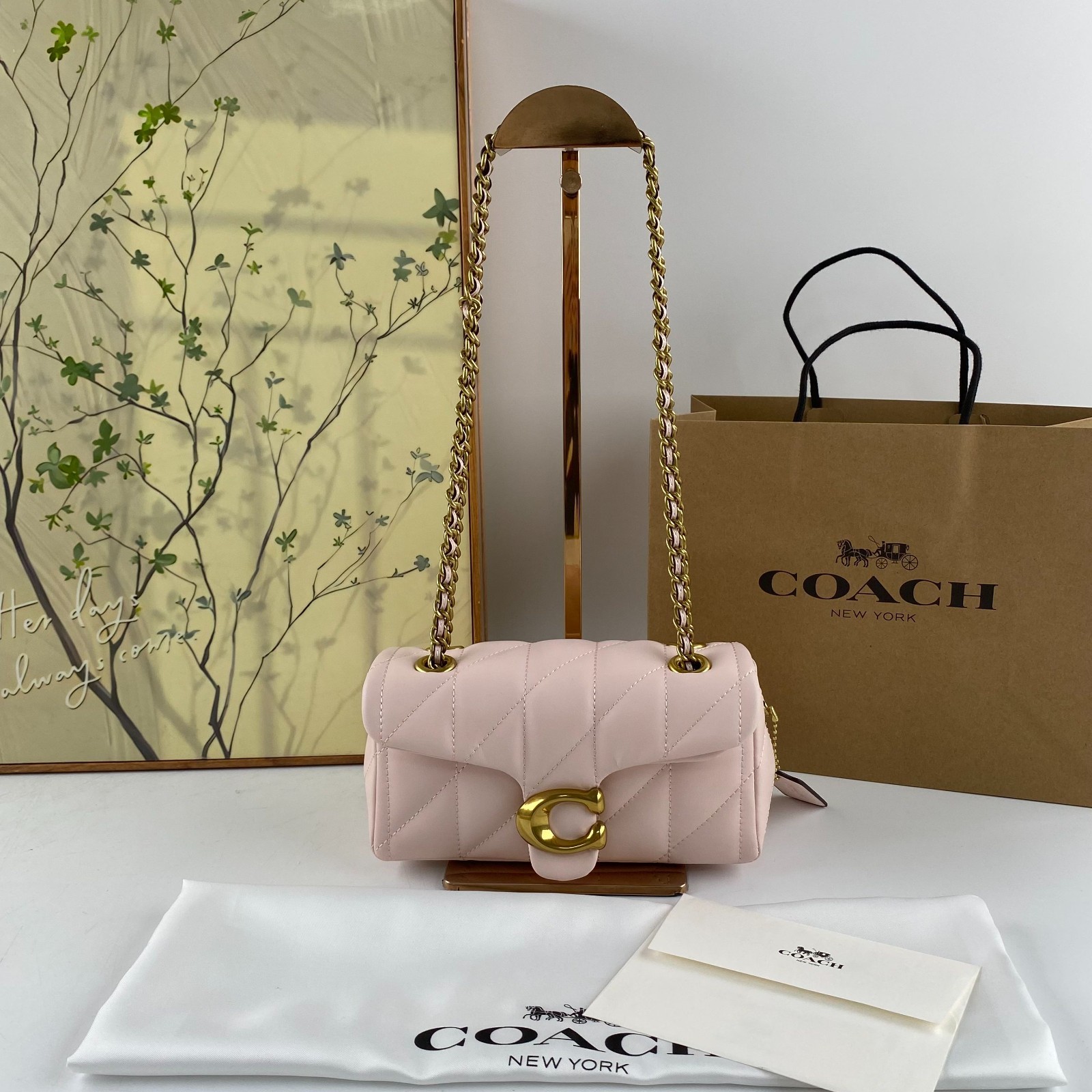 COACH Tabby Shoulder Bag 20 – Quilted CP149 Pink premium price