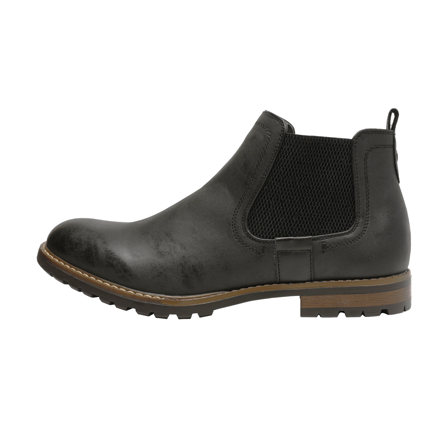 Men’s Chelsea Ankle Boots Classic Dress Casual Elastic Slip On Shoes