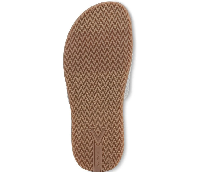 VIONIC Women’s Evie Knit Slide Sandal, Vapor Silver (NEW WT)