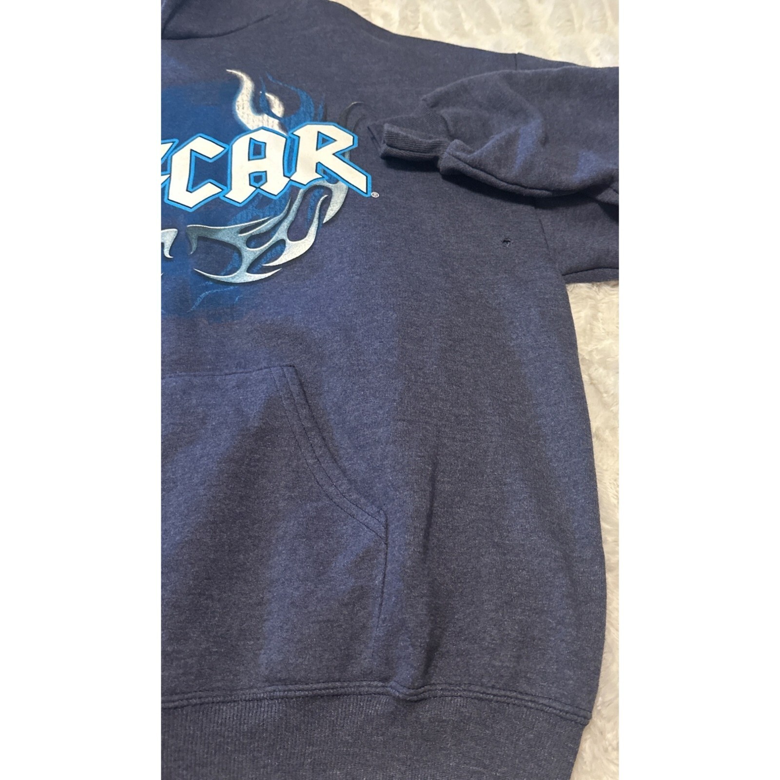 Jerzees NASCAR Sweatshirt Hoodie Cotton Polyester Blend Adult Size XL (READ)