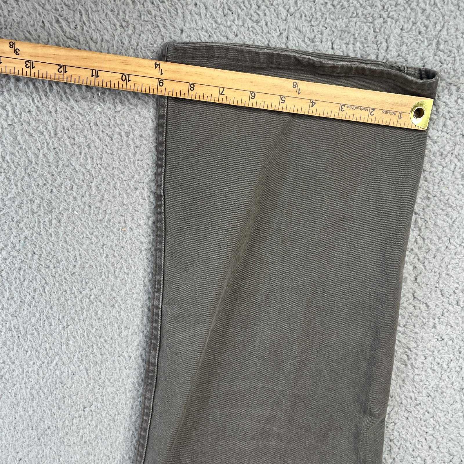R.M Williams Jeans Men 38×32 Khaki Green Straight Leg Premium Denim Australia