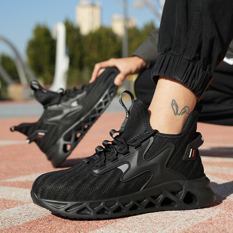 Men Steel Toe Sneakers Lightweight Anti-Puncture Indestructible Work Shoes size