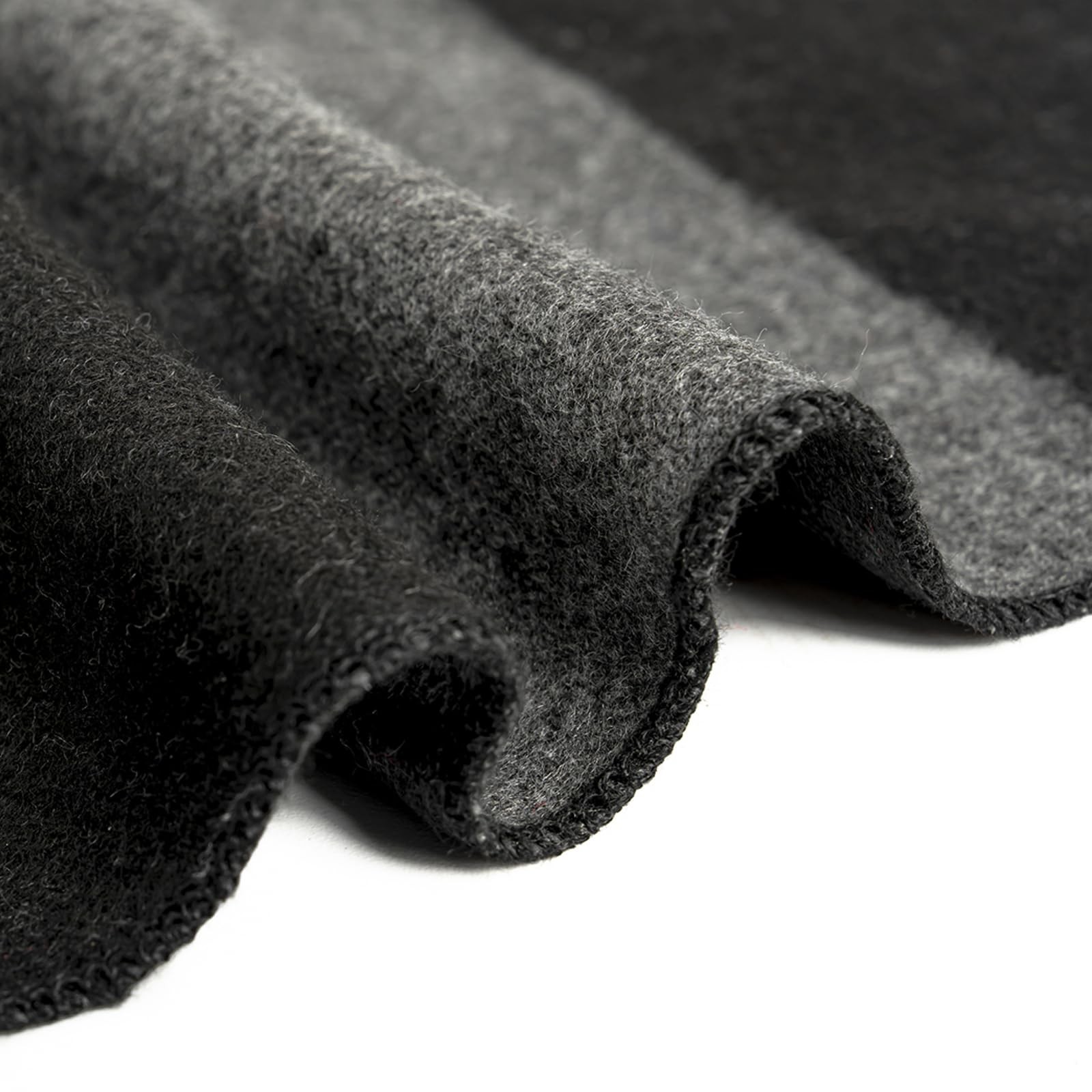 Nutbind Long Striped Winter Scarf Black and Gray 78 inches,