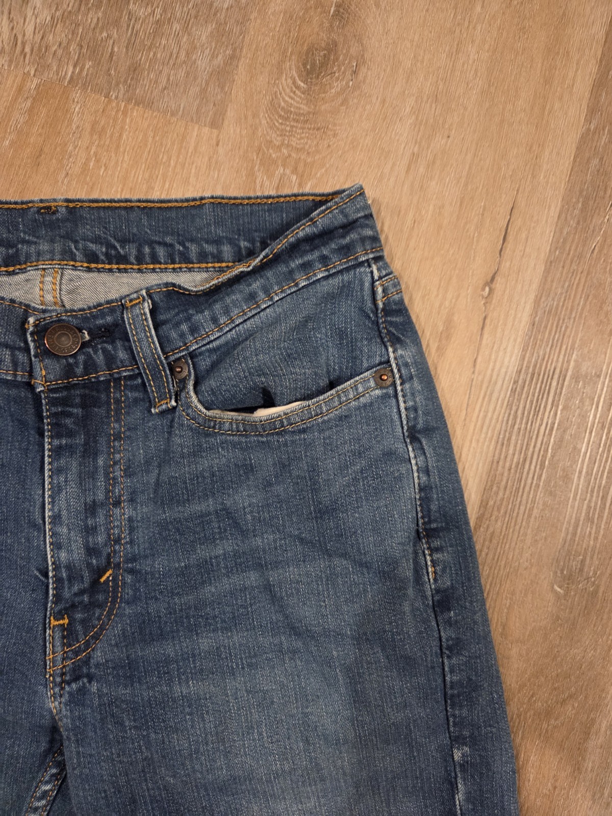 Levi’s 514 Men’s 29×30 Slim Straight Jeans Blue Medium Wash Denim 5-Pocket