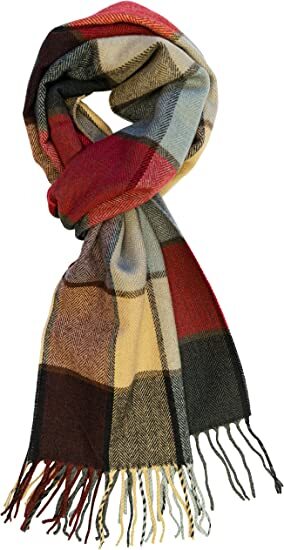Unisex Winter 100% Cashmere High Quality Plaid Scarf Scotland Made Wool Scarves