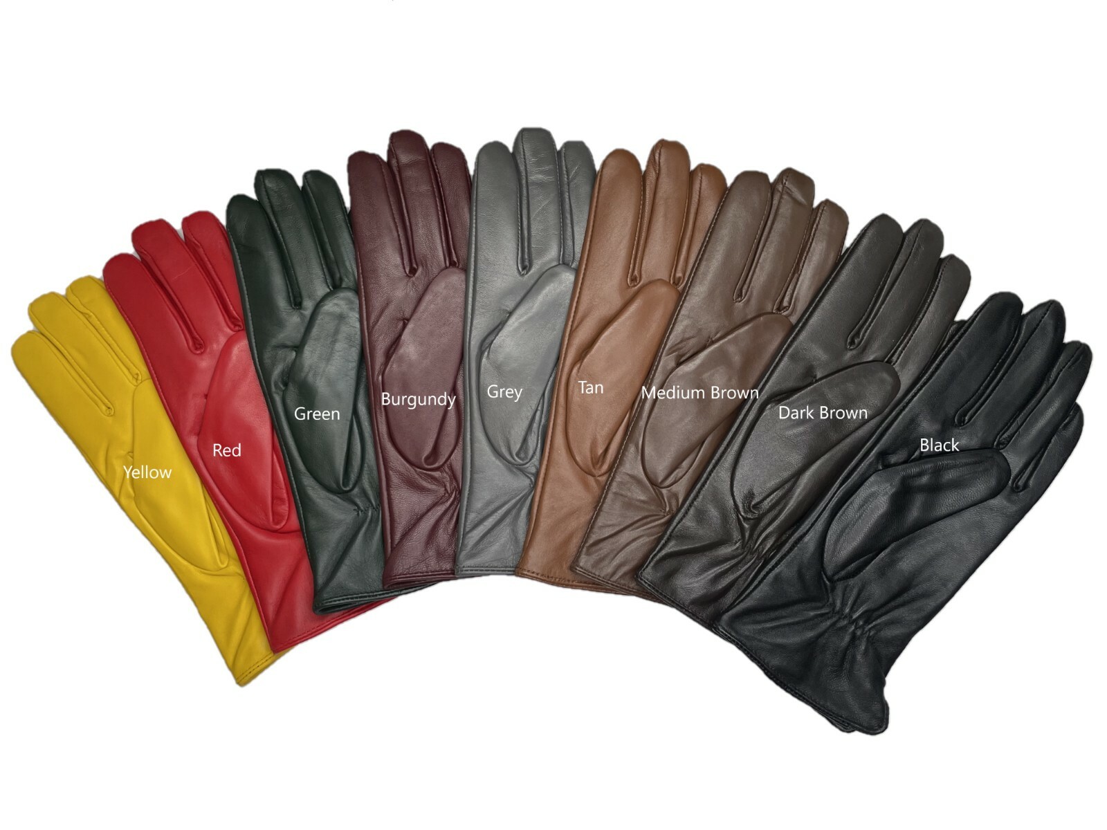 Womens Genuine Nappa Sheepskin Leather Lined Gloves with button