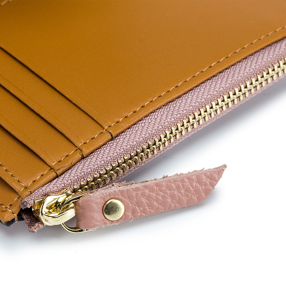 Women Trifold RFID Blocking Leather Clutch Wallet Hasp Card Holder Mini Handbag