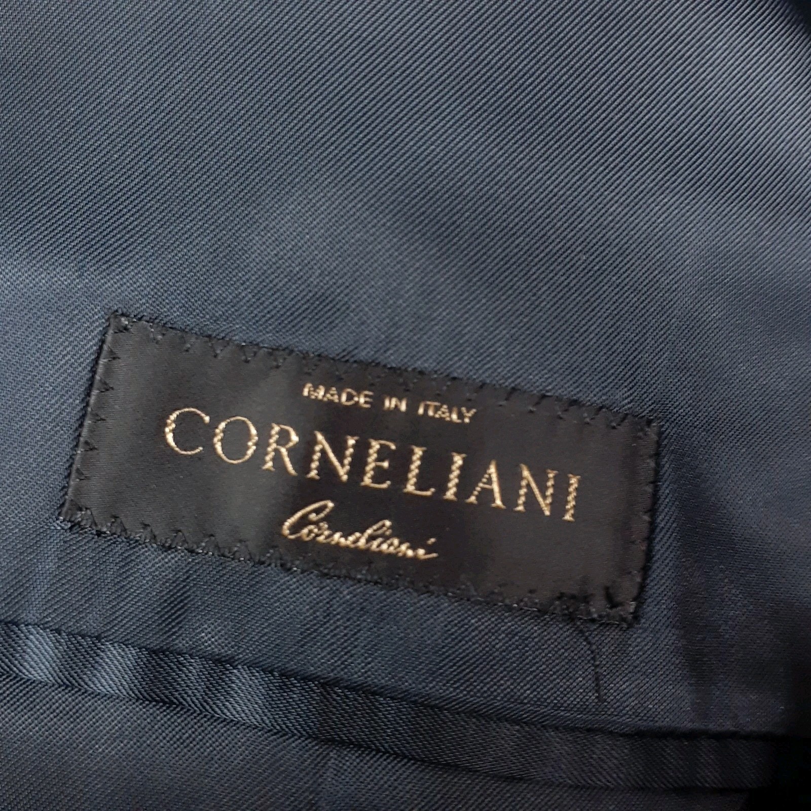 Corneliani Men’s Blazer US 38 39 40 EU 50 R Wool Blue Sport Coat Jacket 2 Vents