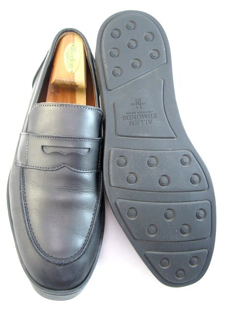 Allen Edmonds “RANDOLPH” Leather Penny Loafer Dress Sneakers 9 EEE Black (488N)