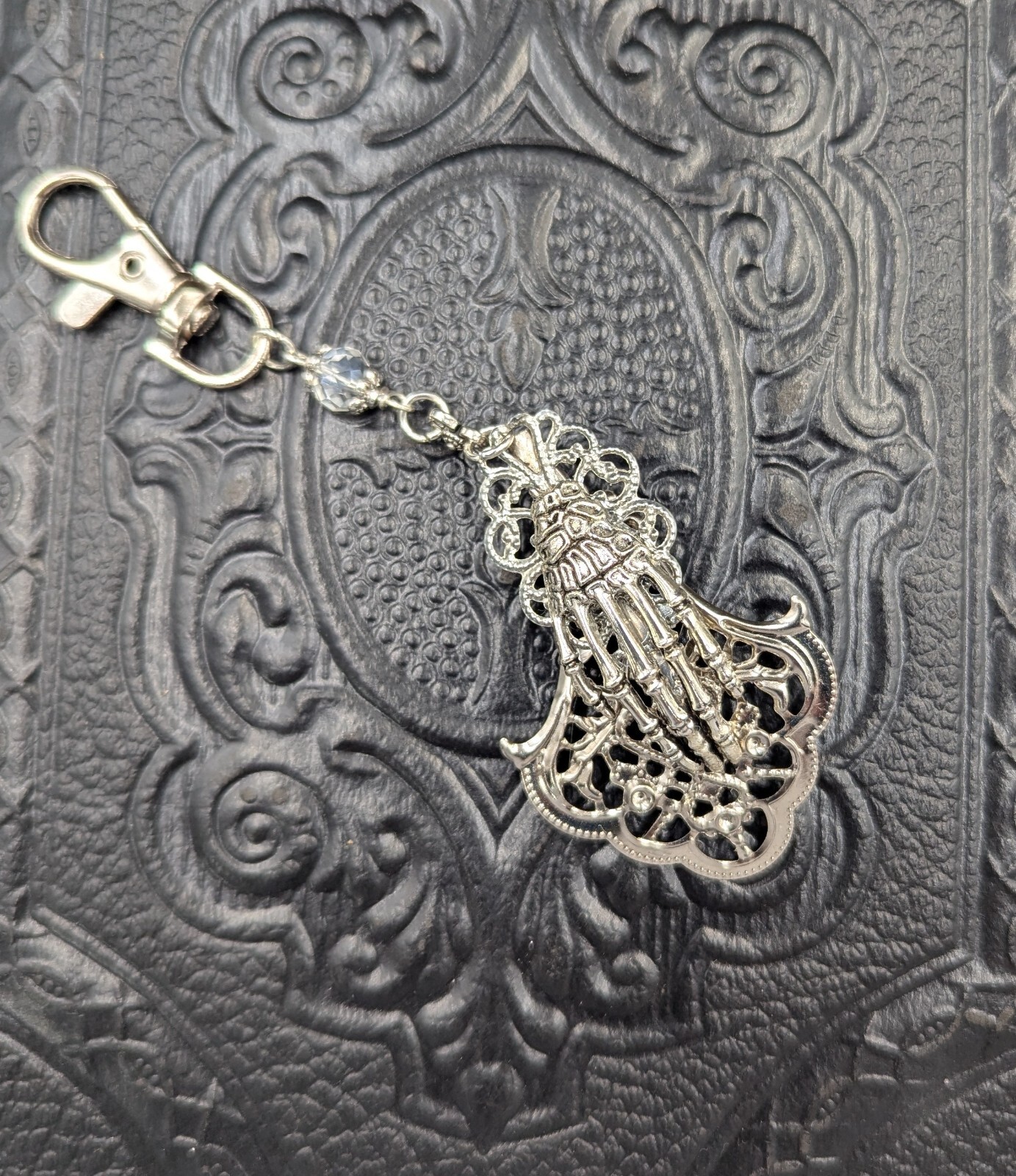 Skeleton Hand Handkerchief Clip Chatelaine Accessories With Or Without…