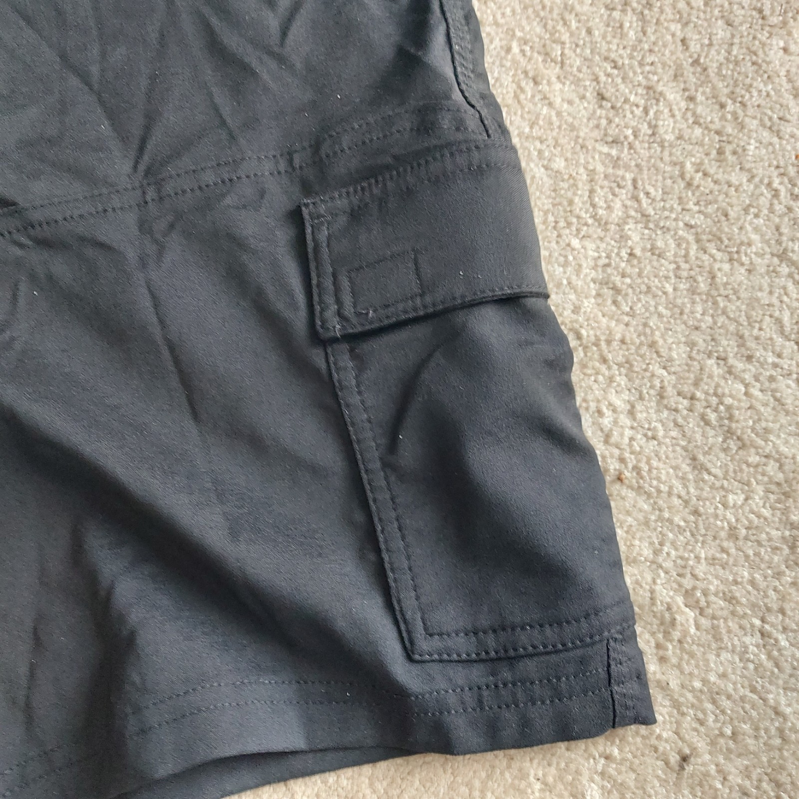 Gerry Performance Shorts Mens 34 Black Flat Front 9″ Stretch Outdoor Hiking