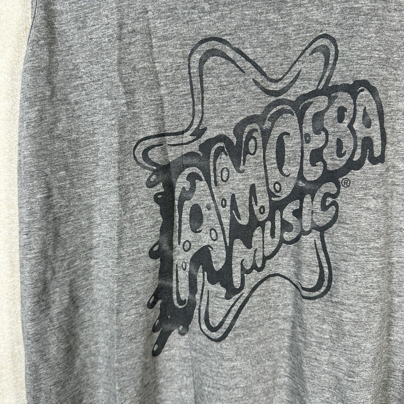Amoeba Music Medium Dark Heather Grey Bro Tank Top Sleeveless Tshirt Mens Medium