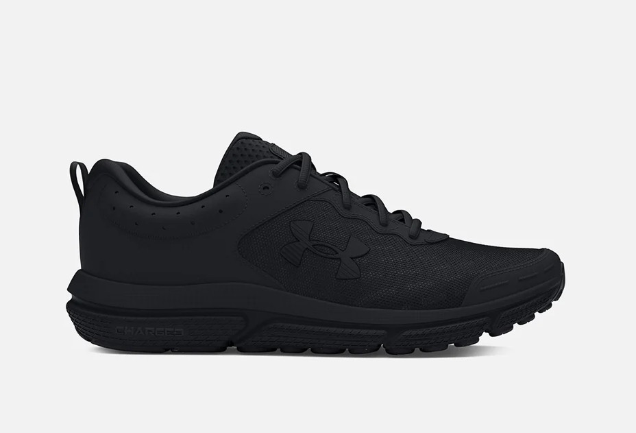 UA Charged Assert 10 Men’s Running Shoes Black Size US 9 Lightweight Athletic