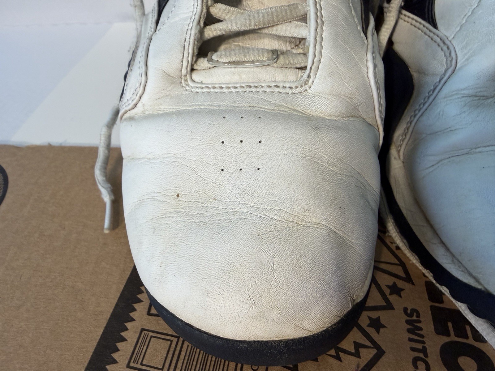 vintage pair of Reebok ATR The Pump basketball shoes,