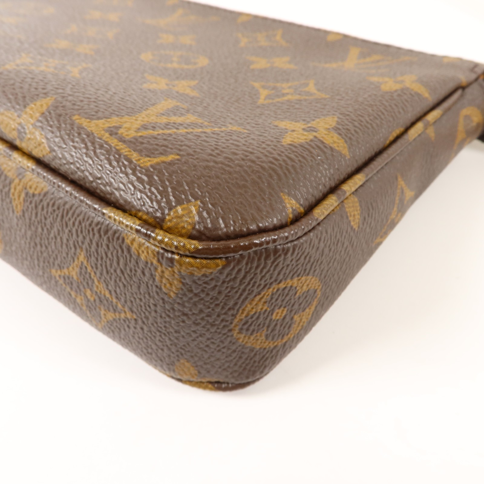 LOUIS VUITTON LV GHW Pochette Accessoires Pouch M40712 Monogram Brown