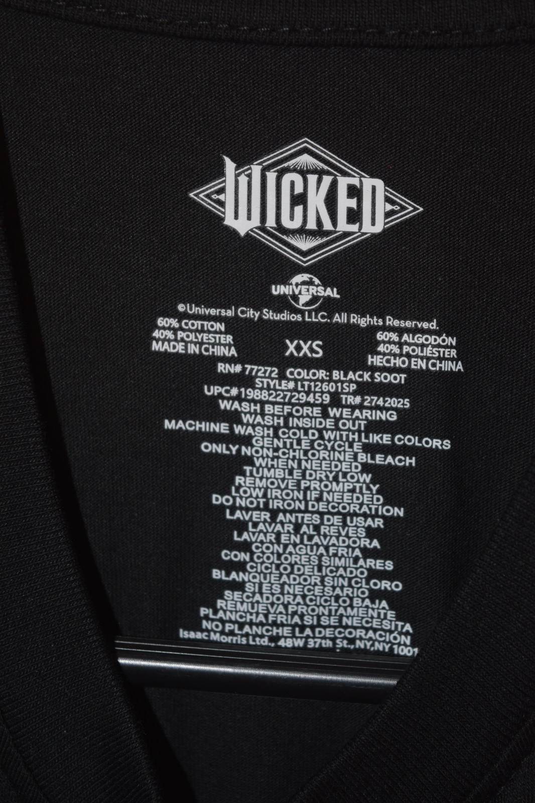 Wicked Officially Licensed Graphic Tee – Black – XXS – XXL (NEW with TAGS)