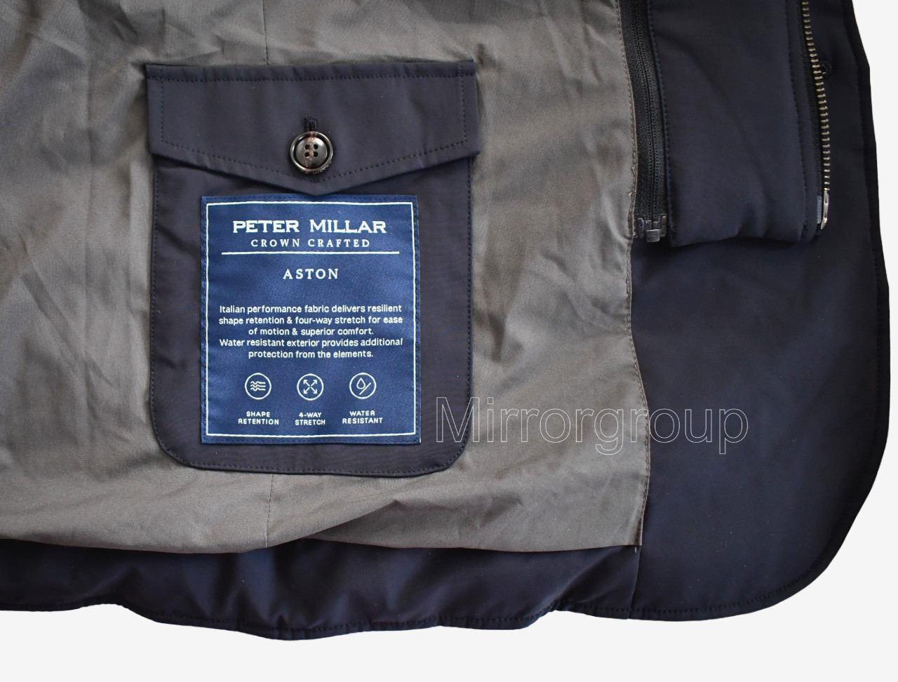 $1195🆕PETER MILLAR Navy ASTON QUILTED Hooded 4Way Stretch Blazer Jacket XXL/2XL