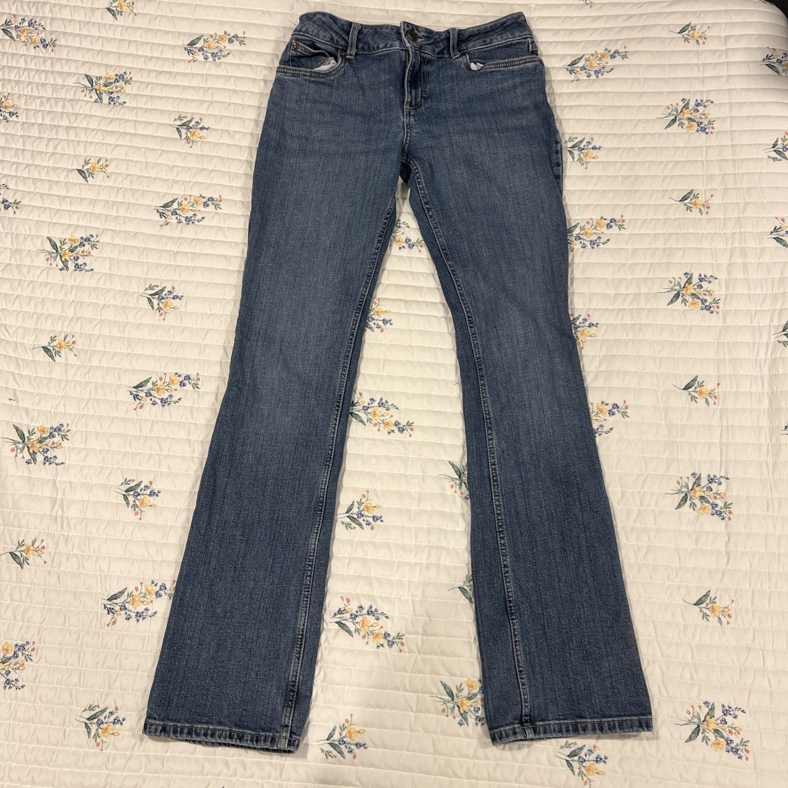 Wrangler Retro Women’s Bootcut Blue Denim Jeans – Size 7×34 Rodeo Cowgirl Farm