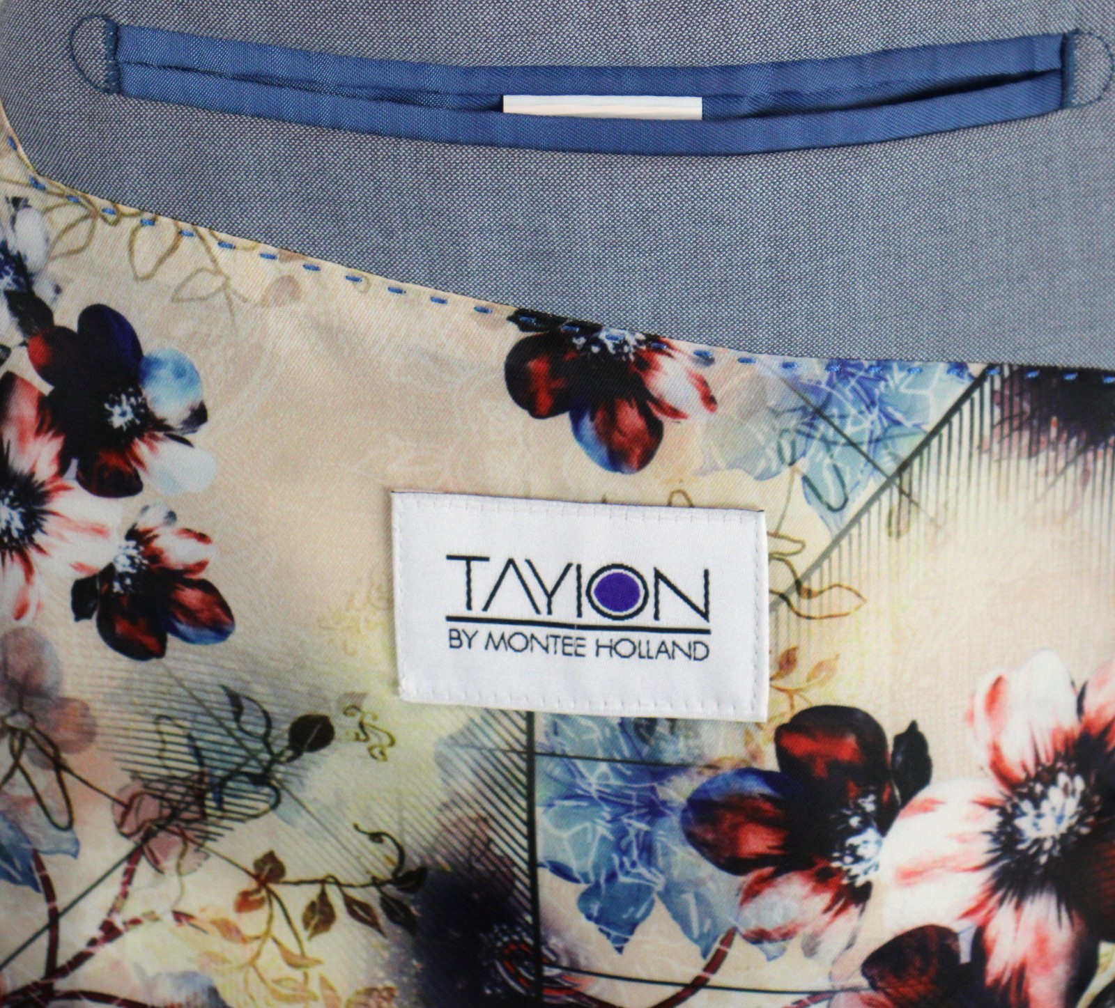 Tayion Suit Jacket 42 S Mens Classic Fit Light Blue Peak Blazer Sport Coat $360