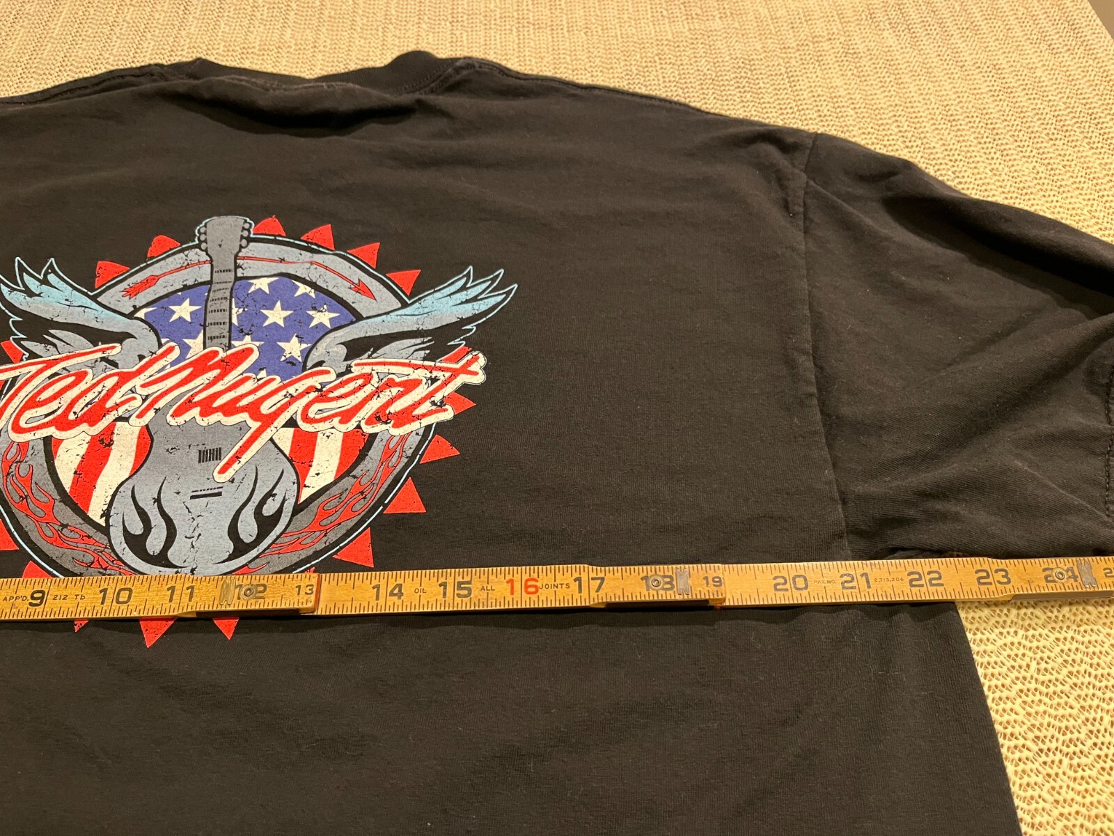 Ted Nugent T-Shirt Men L Black Winterland Classic Rock Retro VTG Y2K 90s Music
